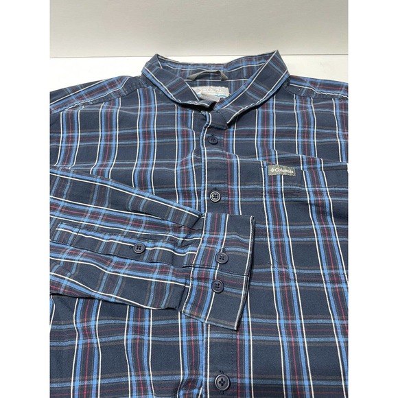 Columbia Mens Long Sleeve Button‎ Down Shirt Blue Size 2XL - Picture 1 of 5